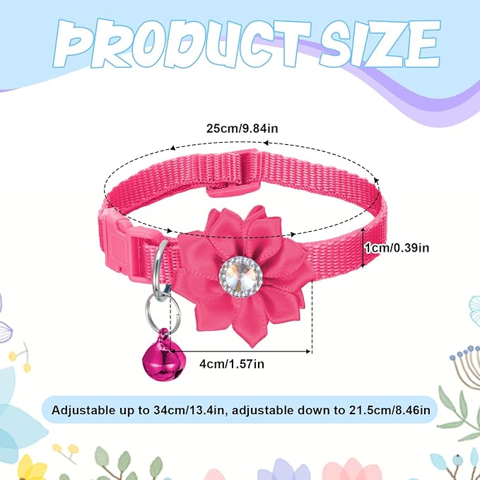 6 PCS Flower Kitten Collar - Image 2