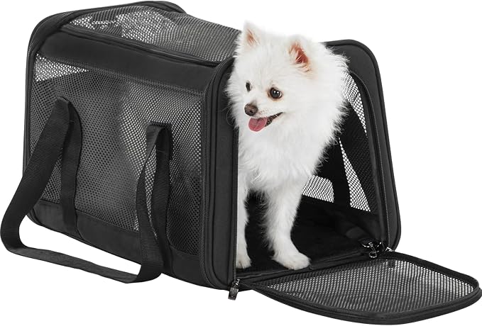 19 x 12 x 12 Large Cat Car Carrier – Roomy Escape-Proof Cat Car Seat by Petsfit