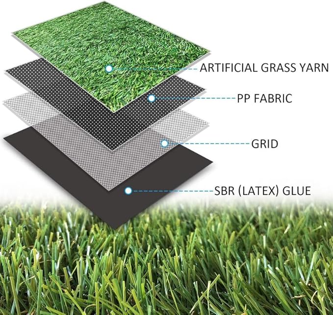 ALTRUISTIC Artificial Grass 7FTX100FT, Realistic Fake Grass Deluxe Turf - Image 3