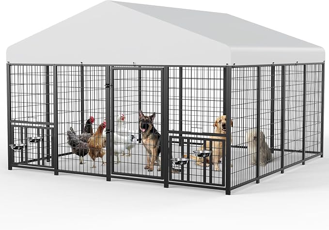 ROOMTEC Large Dog Kennel Outdoor Pet Pens Dogs Run - Image 6