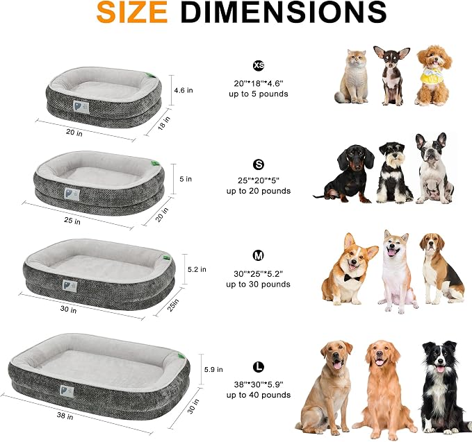 Orthopedic Cat Bed for Puppy & Kitten, Cat Sofa Bed - Image 2