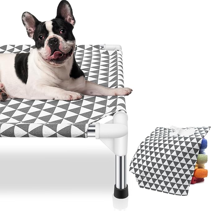 Elevated Outdoor Dog Bed Updated Raised Pet Cot Cooling Puppy Bed Lifted Dog Bed - Image 2