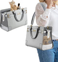 Fashion Dog Purse with Shoulder Strap, Holds Up to 7lbs Quality PU Leather Pet by NewEle
