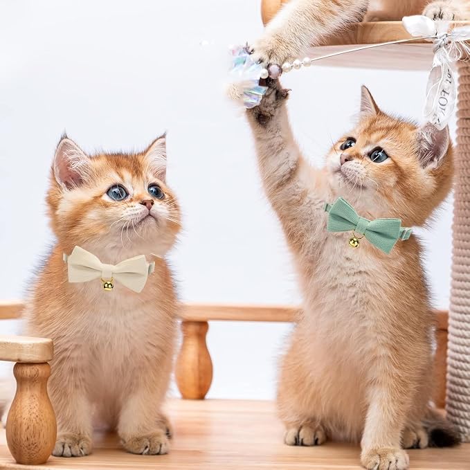2 Pack Soft Corduroy Cat Collars - Image 6