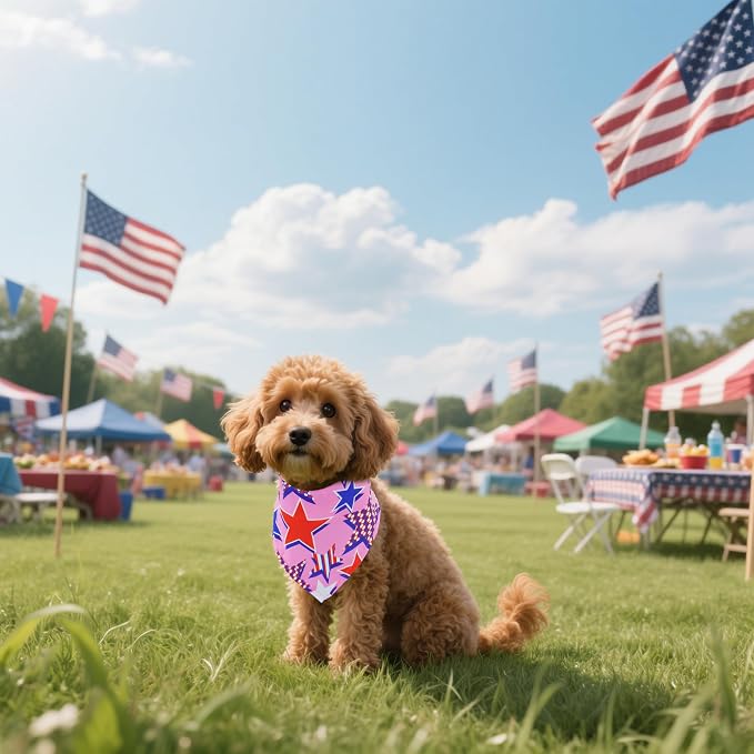 30 Pack 4th of July Dog Bandanas Bulk - Image 6