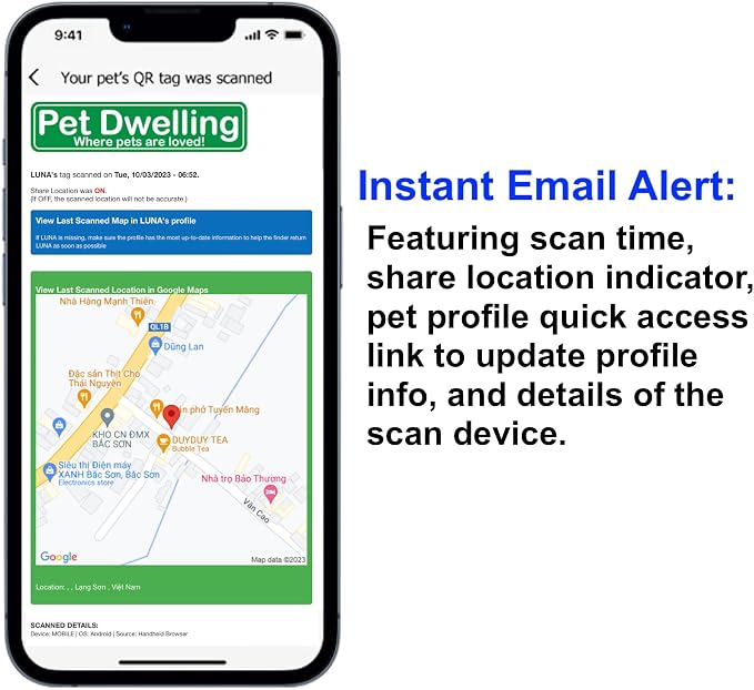 Pet Dwelling QR Code Pet ID Tag – Smart Dog & Cat ID Tags - Image 6