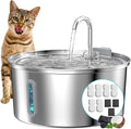 Cat Water Fountain Stainless Steel: 108oz/3.2L Cat Fountain by KOOGMOON