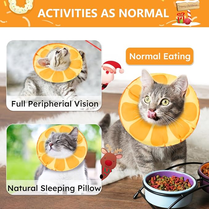 Cat Cone Collar Soft, Waterproof Cat Recovery Collar - Image 4