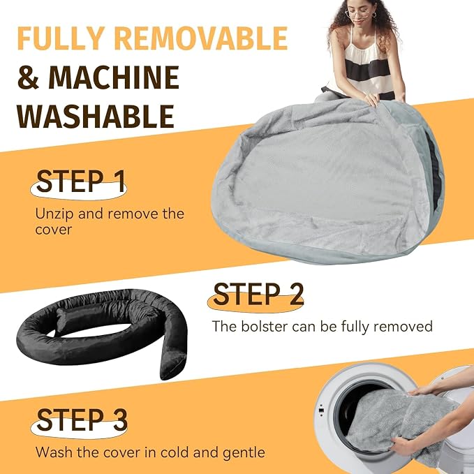 Orthopedic Waterproof Large Dog Bed: Memory Foam Washable Dog Bed - Image 5
