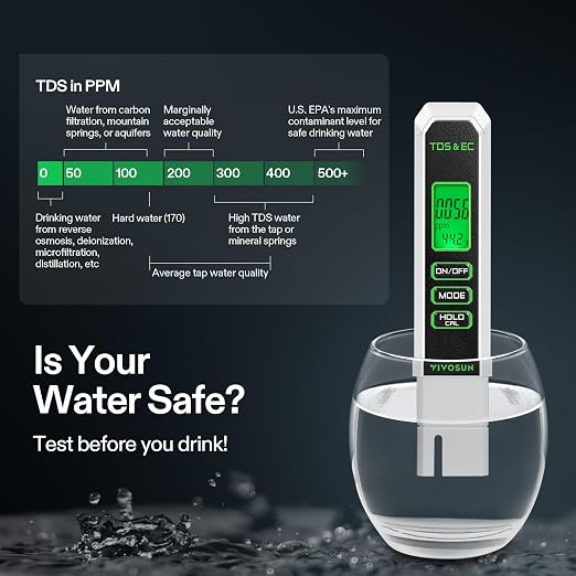 VIVOSUN Digital pH and TDS Meter Kits, 0.01pH High Accuracy Pen Type pH Meter ± - Image 6