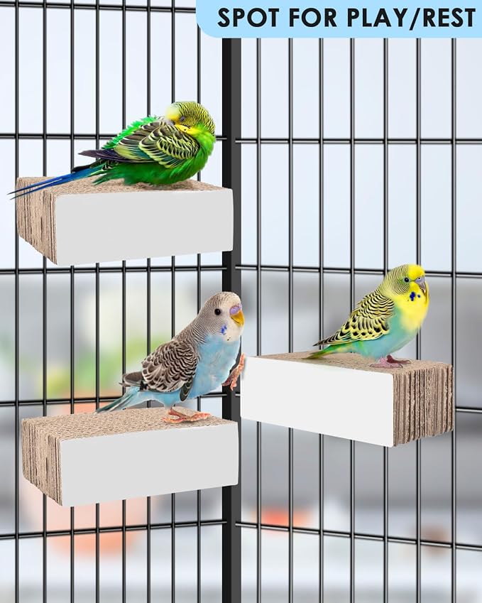 KATUMO Conure Toys, 4.7 Inch Cockatiel Foraging Shredder Chewing Toys Parakeet - Image 4