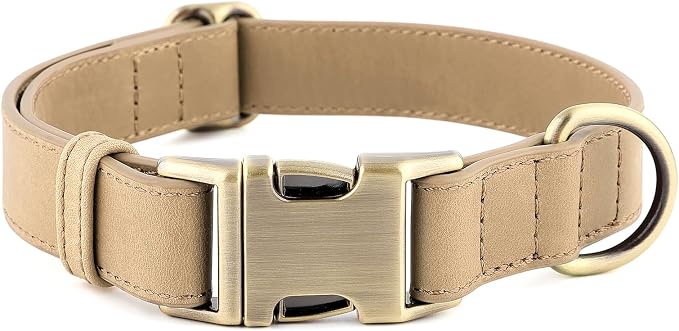 Plutus Pet Genuine Leather Dog Collar – Adjustable Pet Collar by PLUTUSPET