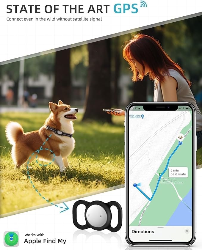 GPS Tracker for Dog, Mini GPS Cat Tracker, Smart Pet Activity Tracker, No - Image 2