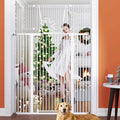 71" Extra Tall Cat Gate for Doorway – 28.5"-48.7" Extra Wide Pet Gate by PamperYourPet