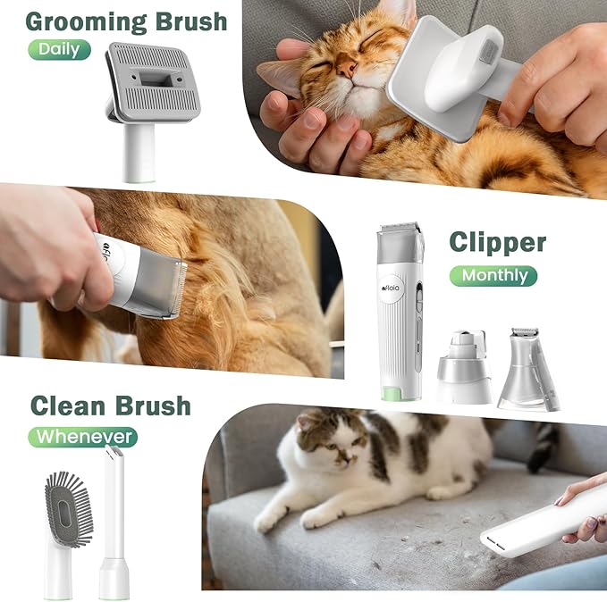 Afloia 6-in-1 Dog Grooming Kit, Pet Grooming Vacuum - Image 6
