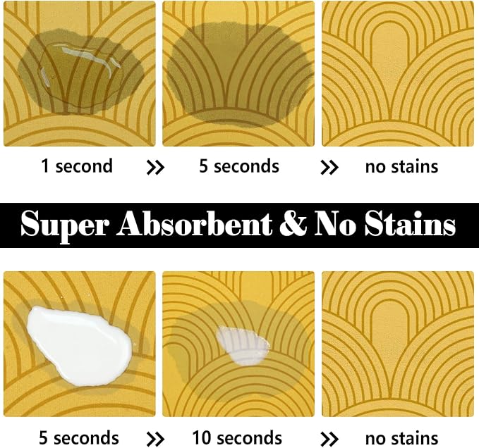 Dog Food Mats for Floors Absorbent, Pet Cat Food Mat - Image 2