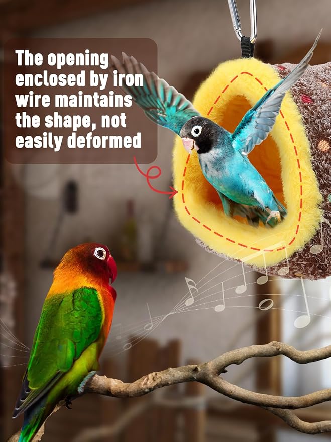 Small Winter Warm Bird Nest for Cage - Image 3