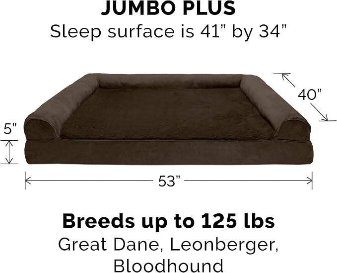 Furhaven Orthopedic Dog Bed for Large Dogs w/ Removable Bolsters & Washable - Image 3