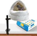 Cat Desk Bed with Scratching Post – Elevated Modern Perch by Unknown