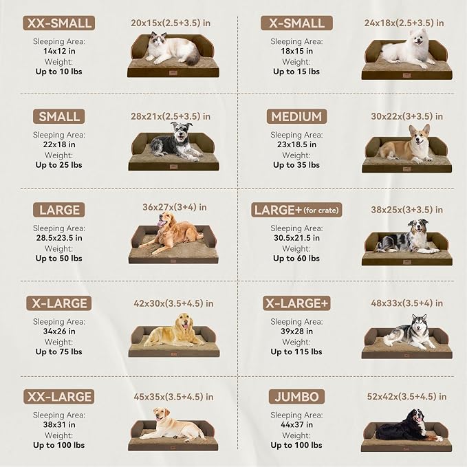 Large Dog Bed Orthopedic Washable - Image 3
