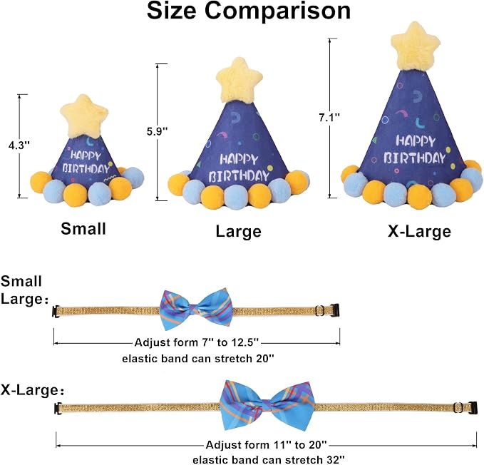 ADOGGYGO Dog Birthday Party Supplies, Party Hat - Image 5