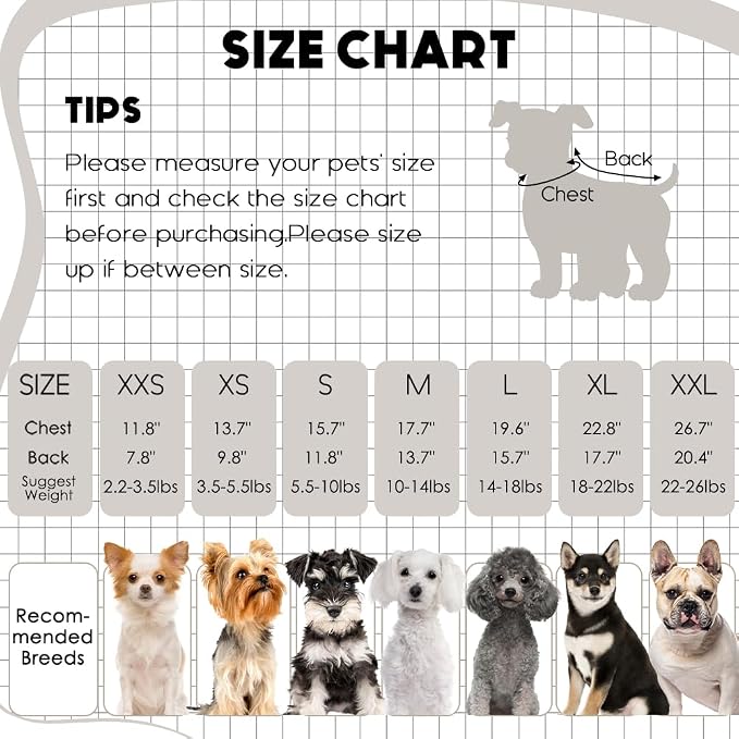 1 Pc Dog Sweaters for Small Dogs Girl Boy Winter Fleece Clothes Warm Soft Dog - Image 6