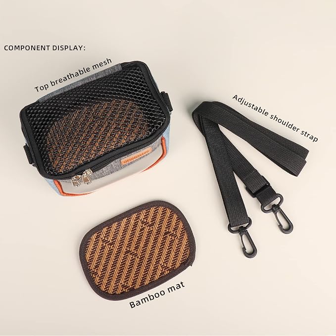 Sugar Glider Carrier Bag, Transparent Breathable Travel Bag - Image 4