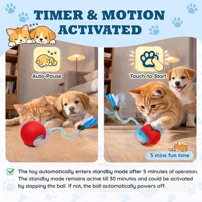 GlowPounce Interactive Rolling Ball Toy - Image 6