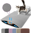 Cat Litter Mat, 24x18 Inches Large Double Layer Honeycomb Cat Litter Trapping by Petinstinct