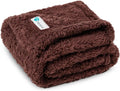 PetAmi Dog Blanket for Small Medium Dogs Brown, Fluffy Soft Puppy Blanket by PetAmi