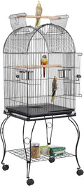 Yaheetech 59-Inch Rolling Standing Medium Dome Open Top Bird Cage by Yaheetech