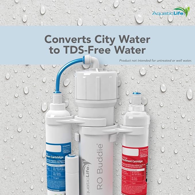 Aquatic Life RO Buddie 3-Stage Reverse Osmosis Aquarium Water Filter System RO - Image 3