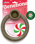 Benebone Peppermint Ring – Limited Edition Holiday Flavor, Durable Chew Toy by Benebone