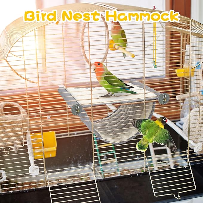 BWOGUE Winter Warm Bird Nest Bed Hanging Hammock Snuggle Hut Parrot House Tent - Image 6