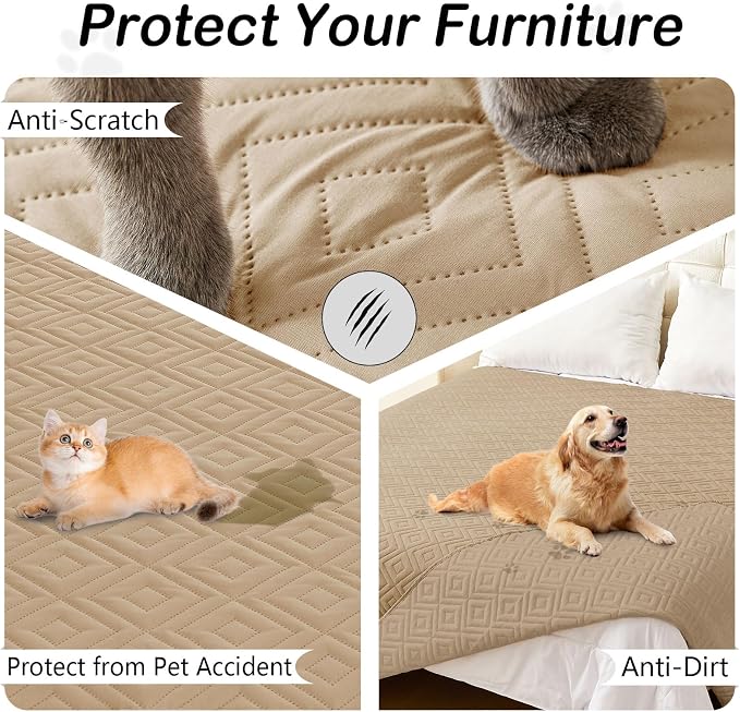 hyha Waterproof Dog Blanket, Soft Dog Bed Cover Pet Blankets, Waterproof Sofa - Image 3