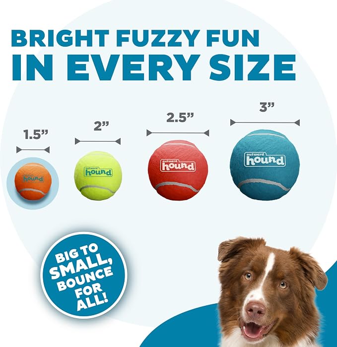 Outward Hound Squeaker Ballz – Squeaky Tiny Tennis Balls - Image 3