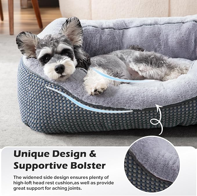 INVENHO Small Dog Bed Washable Orthopedic Calming Warming Durable Pet Bed - Image 4