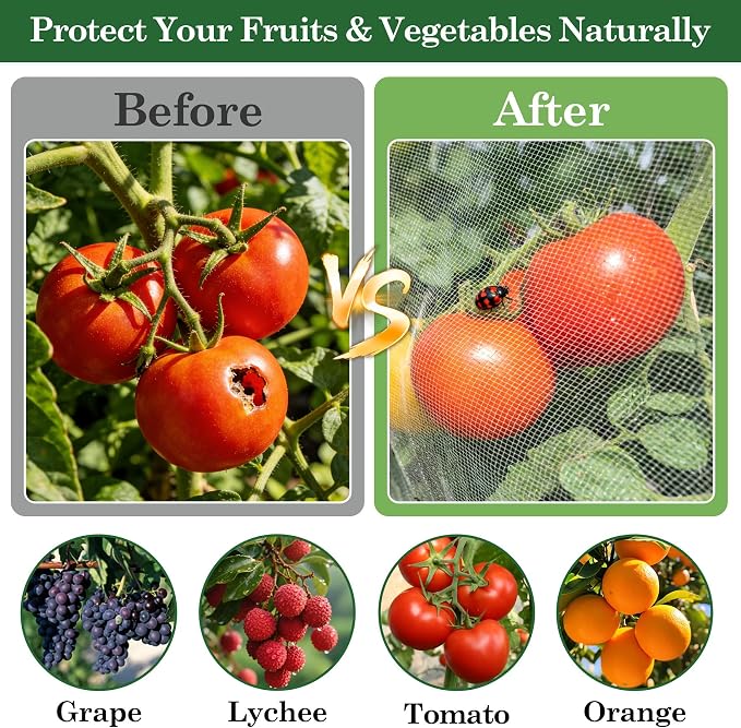 Klmnop 3 Pcs Tomato Cage Cover, Bird Netting - Image 4