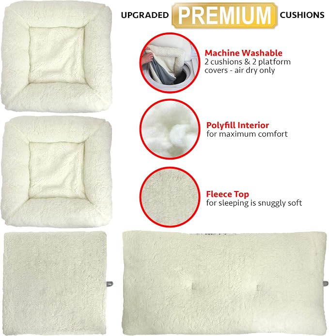 Kitty City Large Stackable Cat Condo & Cube House, Modular Indoor Cat Furniture - Image 5