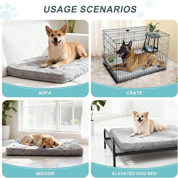 Explore Land Waterproof Dog Bed Cover Machine Washable Fluffy Dog Bed - Image 6