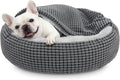 SIWA MARY Dog Bed with Attached Blanket by SIWAMARY