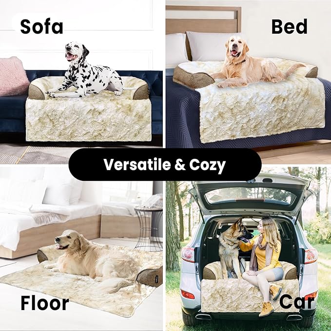 Calming Extra Large Dog Couch Bed, 45 x 37 inch Waterproof Removable Pet Mat - Image 4