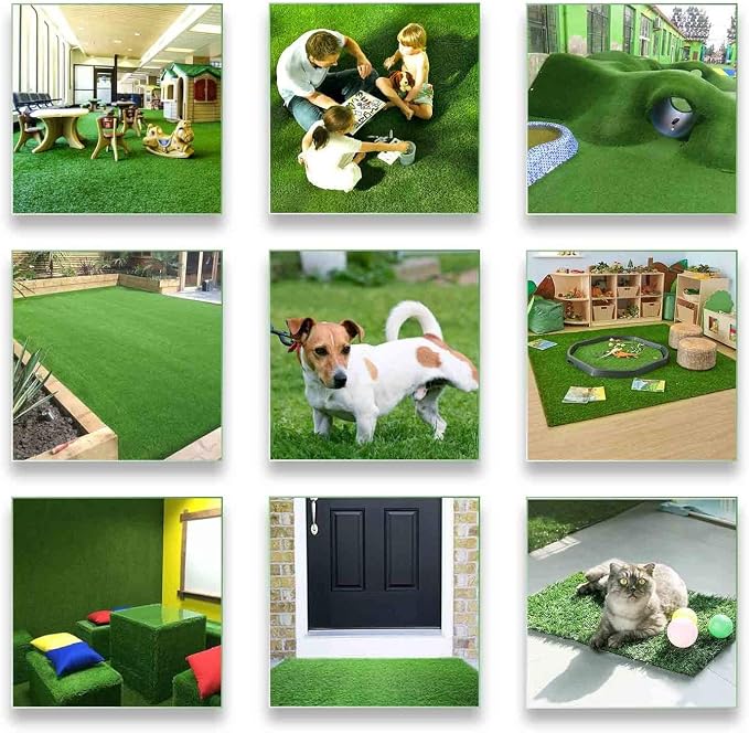 ALTRUISTIC Artificial Grass 14FTX48FT, Realistic Fake Grass Deluxe Turf - Image 8