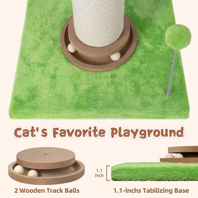 Fantasreen Scratching Post 25 Inch Tall Cat Scratcher - Image 2