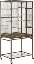 Topeakmart 53.5inch Large Bird Cage Metal Mobile Parrot Cage by Topeakmart