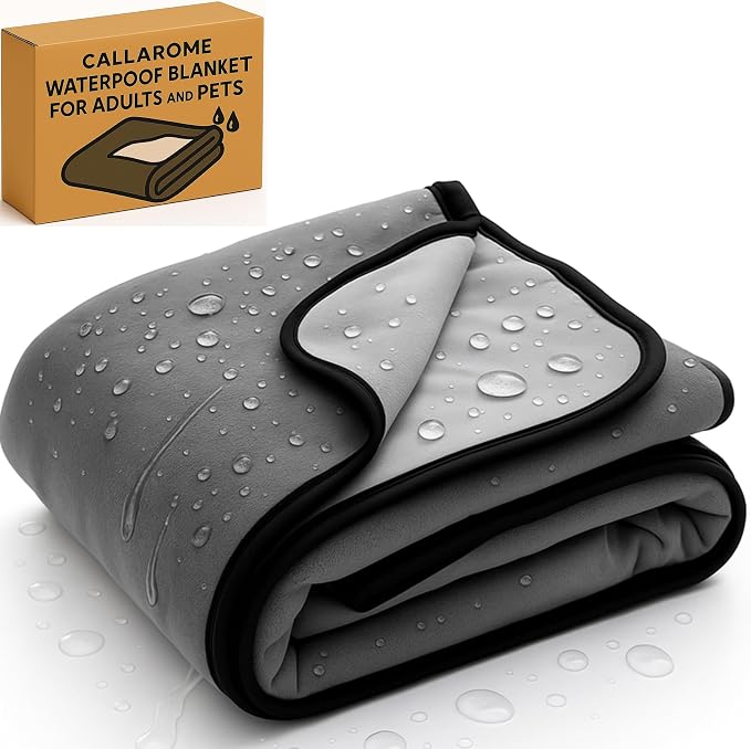 Waterproof Blanket for Bed or Couch – Soft and Leakproof Waterproof Throw by Callarome