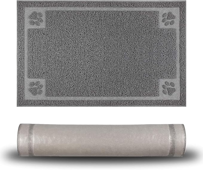 Pet Feeding Mat for Small Dogs and Cats 24" x 16" Flexible and Waterproof Dog by STELLAIRE+CHERN