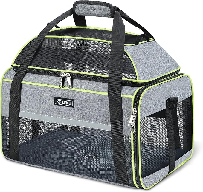 Lekereise Top-Expandable Pet Carrier 18x13x9.5 Inch Southwest Frontier Airline by Lekereise