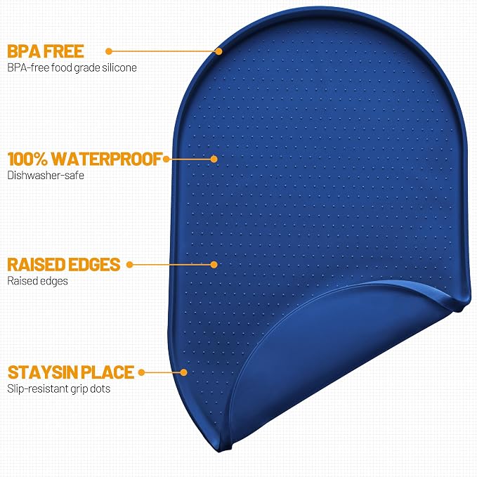 Hubulk 100% Waterproof Silicone Pet Feeding Mat - Image 2