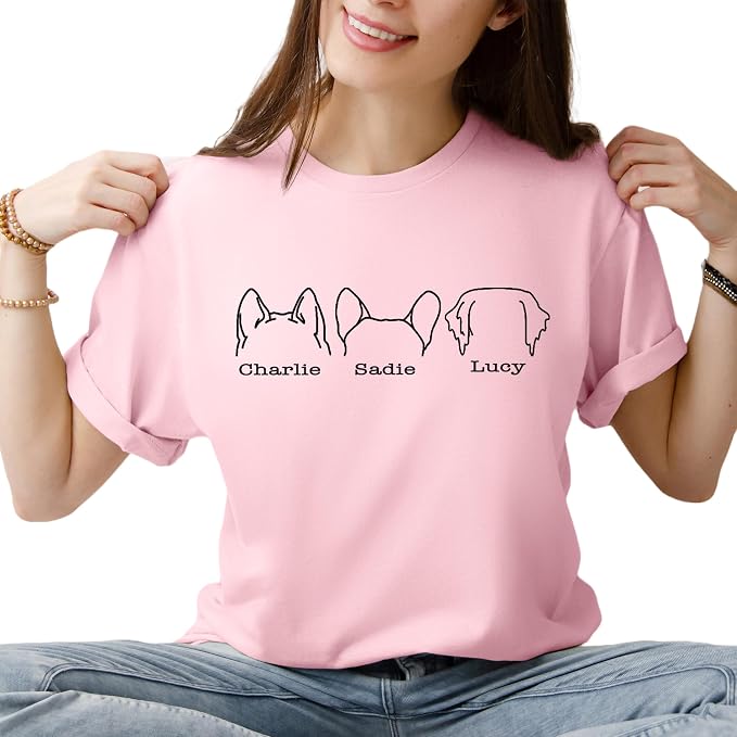 Custom Dog Mom Shirt for Women Pet Ears Sweatshirt - Image 5
